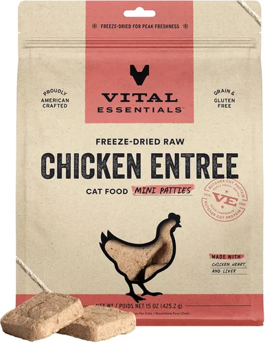 Vista 16 de Vital Essentials Alimento crudo liofilizado para gatos, mini empanadas de conejo, 8 onzas Soft, Complete Meal or Topper, Rehydrate, Made with 99%