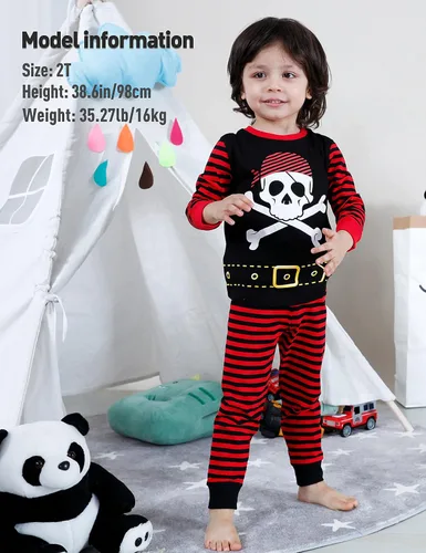Vista 2 de Pijama pirata de A&J Design para niños pequeños
