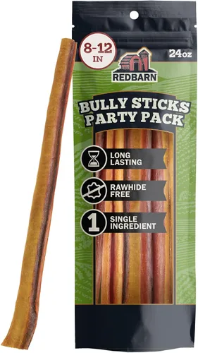 Vista 16 de Redbarn Pet Products All Natural Bully Sticks de 5 a 8 pulgadas para perros pequeños y grandes – Paquete variado de masticables saludables de larga