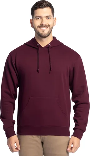 Vista 18 de Fruit of the Loom Men's Eversoft Fleece Pullover Hooded Sweatshirt, Moisture Wicking & Breathable Jersey jaspeado caqui