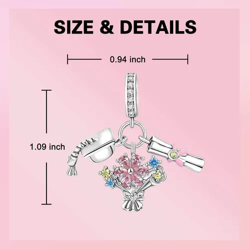 Vista 62 de Dije de girasol con diseño de estrella y luna y elefante para pulsera, collar de plata de ley 925, dijes de corazón de amor para mujer, regalo