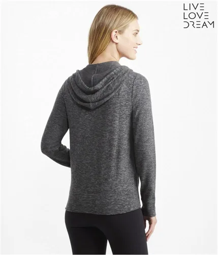 Vista 2 de AEROPOSTALE Womens Marled Fz Pajama Hoodie