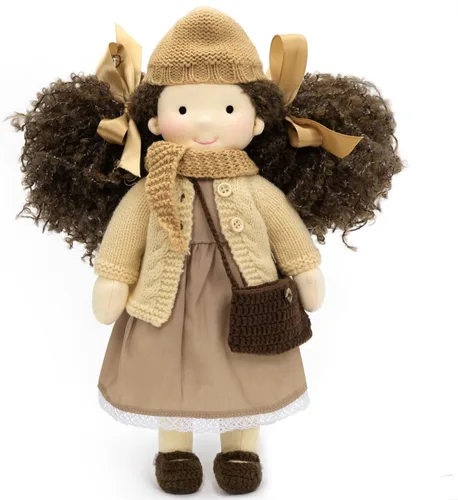 Vista 11 de BlissfulPixie Waldorf - Muñeca de trapo hecha a mano – Peluche de coleccionista personalizado para niños, regalo de cumpleaños con hermosa caja
