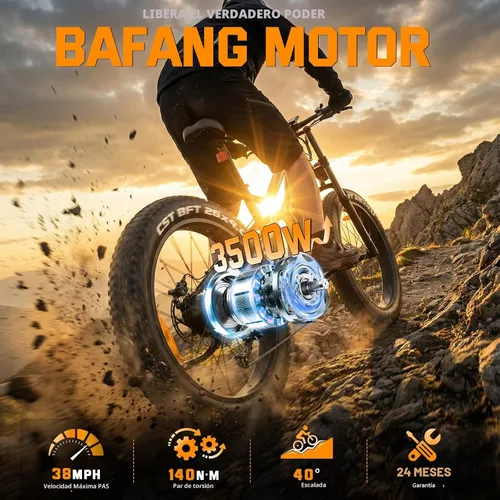 Vista 3 de FREESKY 3500W BAFANG Motor Electric Bike for Adults, 48V 30Ah Samsung Cells Battery Ebike 120 Miles, 38+MPH, 26" Fat Tire Dirt All-Terrain Mountain