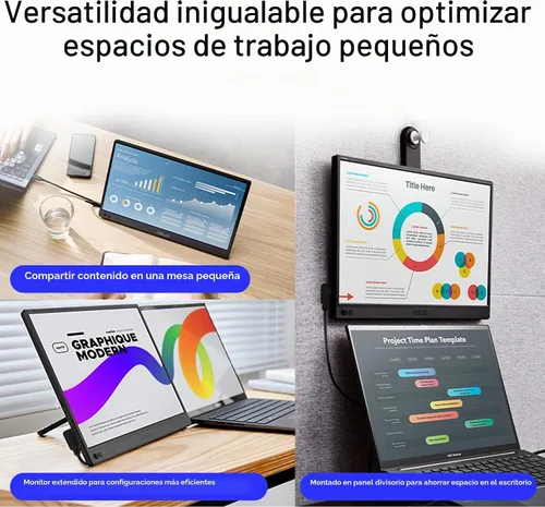 Vista 6 de ASUS ZenScreen MB169CK Monitor portátil de 15.6 pulgadas 1080p