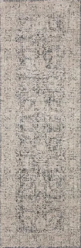 Vista 8 de Loloi Amber Lewis Alie Collection ALE-05 - Alfombra decorativa de carbón/beige de 2 pies y 3 pulgadas x 3 pies y 10 pulgadas, altura de pelo de 0.13