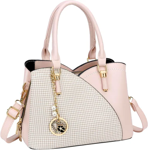 Vista 29 de KKXIU Monederos y bolsos de mano con triple compartimento para mujer, bolso de mano con asa superior