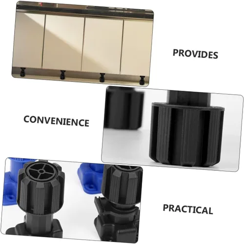 Vista 2 de OSALADI Patas de sofá ajustables para gabinete, patas de sofá, patas de mesa de metal, patas de silla, patas ajustables para muebles, almohadillas