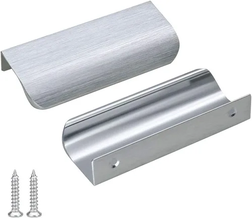 Vista 30 de Goldenwarm Paquete de 6 manijas de gabinete de cocina de 3 pulgadas, tiradores negros para armarios, tiradores de borde, accesorios de cocina negros