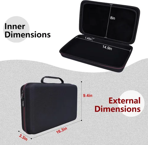 Vista 2 de LTGEM - Funda para controlador de DJ compatible con controlador AlphaTheta DDJ-FLX2, color negro (solo funda)