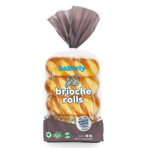 Vista 4 de bakerly Brioche - Rollos de cena (paquete de 4, 8 unidades (32 rollos de cena Brioche en total)
