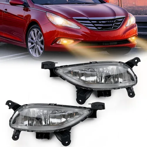 Vista 17 de Boxlight - Luces antiniebla compatibles con Hyundai Santa Fe 2007 2008 2009, un par de luces antiniebla con lente transparente para parachoques