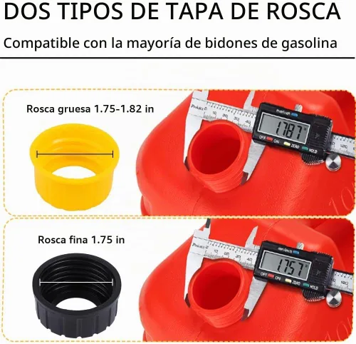 Vista 4 de Kit de repuesto de boquilla de gasolina angular a prueba de fugas con tapa de ventilación de junta, broca para lata de gas de estilo antiguo