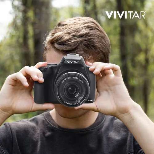 Vista 6 de Cámara digital 4K con 64 MP, zoom óptico 70x, pantalla LCD de 3.0 pulgadas, flash LED, enfoque automático, modo macro, grabación de video 4K
