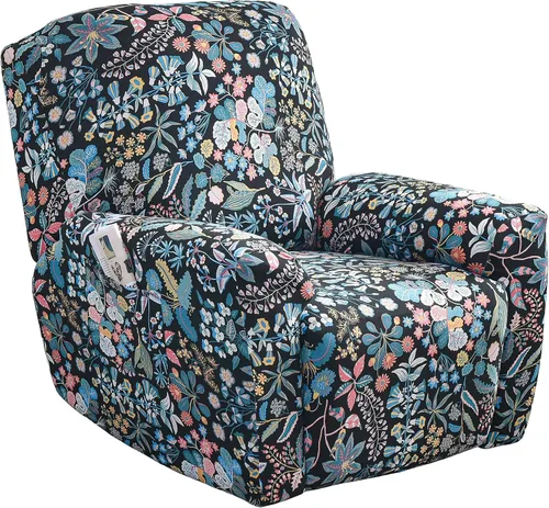 Vista 20 de Fundas elásticas para sillas reclinables, 4 piezas, estampado Lazyboy, funda de elastano suave para silla reclinable, protector de muebles