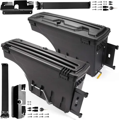 Vista 21 de GRAND ORANGE Caja de herramientas con cerradura para caja de almacenamiento de caja de camiones