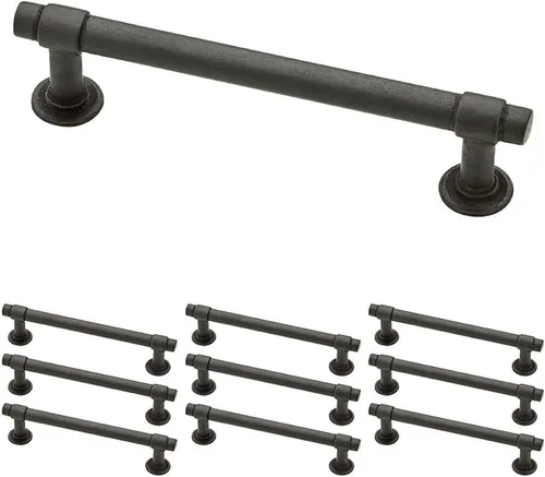 Vista 32 de Franklin Brass Francisco (paquete de 5) manijas de gabinete de 3 pulgadas con orificio central Herrajes de bronce champán para puertas de cocina