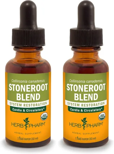 Vista 10 de Herb Pharm Certificado orgánico Stoneroot Blend extracto líquido para apoyo cardiovascular y circulatorio, 1 onza