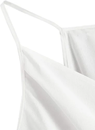 Vista 3 de SheIn - Camiseta envolvente con diseño retorcido en la parte delantera para mujer, camiseta sin mangas y tirantes delgados