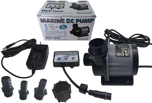 Vista 2 de Bomba de agua Jebao DCS-1200 DC 320GPH 4.9 pies para tanques de arrecife marinos sumidero de proteína