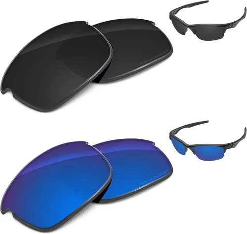 Vista 26 de Lentes de repuesto de rendimiento compatibles con Oakley Bottle Rocket OO9164 policarbonato polarizado grabado al aguafuerte, amarillo dorado Oro