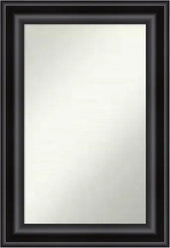 Vista 31 de Amanti Art Espejo personalizado, espejo de baño negro puente, espejo de pared o espejo de tocador de baño sobre el fregadero (26 x 26 pulgadas)