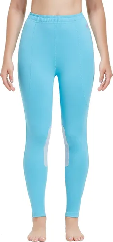 Vista 3 de FitsT4 - Mallas de equitación para niños, pantalones de equitación flexibles para la rodilla, pantalones de escuela ecuestre para niñas