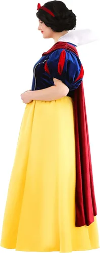 Vista 8 de Disney - Disfraz de princesa de cuento de hadas para mujer, talla grande, color blanco nieve, disfraz oficial de Halloween