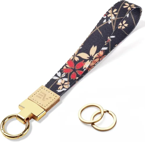 Vista 48 de EcoVision - Llaveros lindos con correa para llaves, llavero de muñeca para mujer, correa de insignia con 2 argollas para llaves