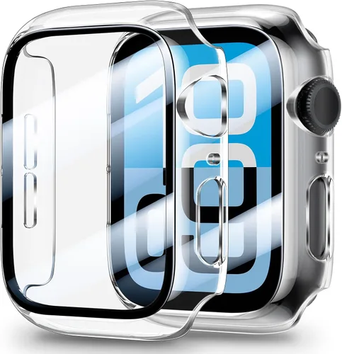 Vista 23 de LK Pack de 3 para Apple Watch Ultra 3 Protector de Pantalla 49mm [Cero-Falla] HD Top 9H Vidrio Templado Apple Watch Ultra / Ultra 2 Protector de Azul