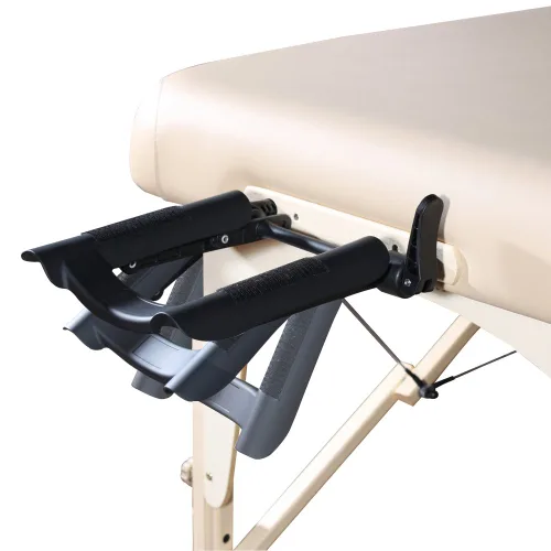 Vista 4 de Master Massage Galaxy Therma - Cama de pestañas superior de 30 pulgadas, 2 pliegues con funda de transporte, altura de mesa de spa ajustable