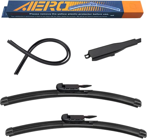 Vista 37 de AERO Avenger - Limpiaparabrisas prémium de 24 + 22 pulgadas para todas las estaciones, repuesto del fabricante original del equipo original