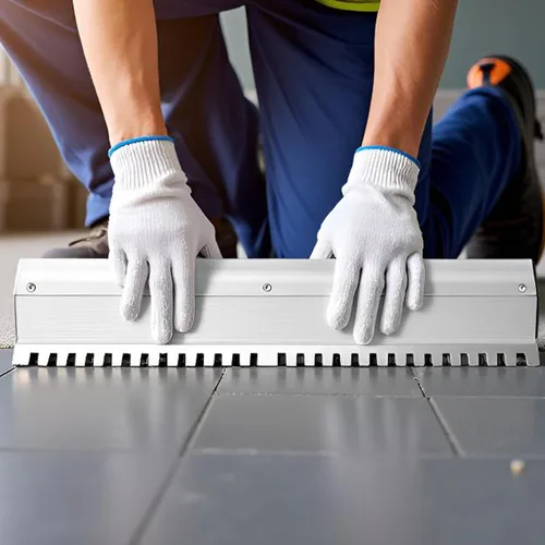 Vista 8 de Tile Tools - Paleta cuadrada de muesca de 29.5 in/30 pulgadas, suelo de baldosas grandes Reinforced Steel Blade, Deep Notch Design, Comfortable