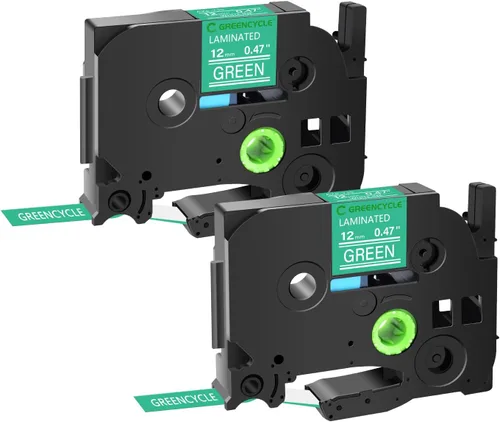 Vista 14 de GREENCYCLE Cinta para etiquetadora Brother P-Touch TZe-831 TZ-831 de 0.472 in 0.47 laminada TZe TZ Gold Tape para PT-D210 PT-D600 PT-H110 PT-1230, 2