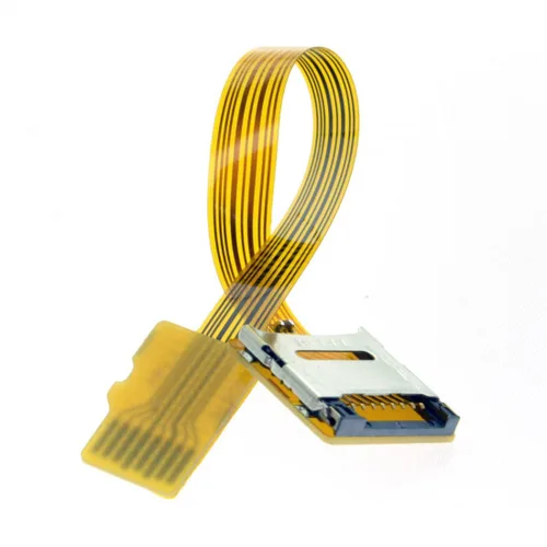 Vista 6 de chenyang Micro SD TF Kit de tarjeta de memoria TF macho a hembra Cable de extensión plano suave FPC 3.9 in
