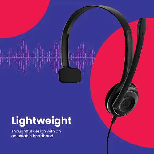 Vista 5 de EPOS - Auriculares USB mono USB para computadora con micrófono para aula, entrenamiento, centros de llamadas (paquete de 10) con paño de microfibra