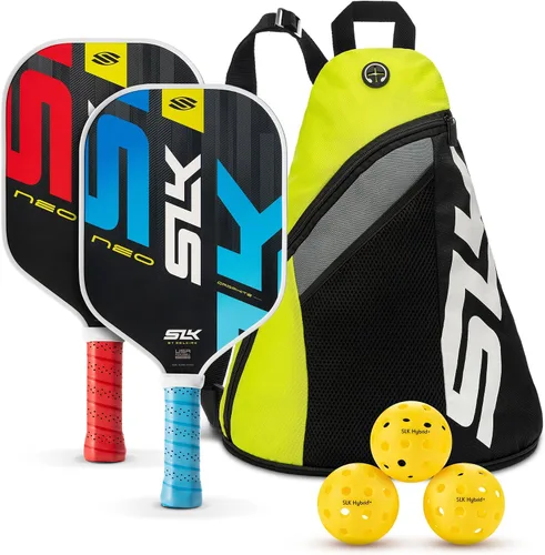 Vista 15 de Selkirk Sport SLK - Juego de raquetas de pádel de 2 Diseñadas en los Estados Unidos Elija el juego SLK Neo de grafito, el juego SLK Neo de fibra