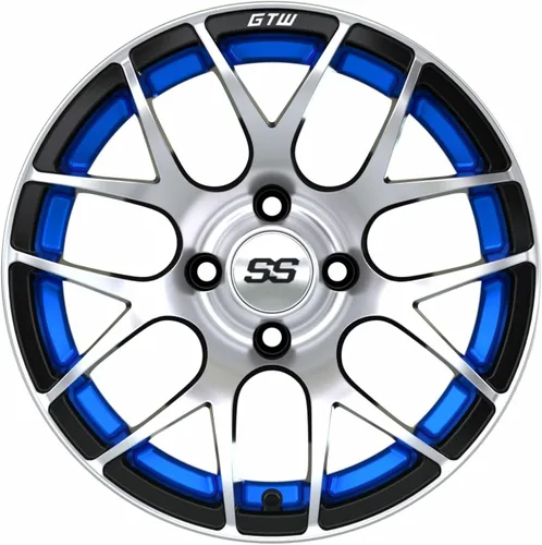 Vista 3 de Rueda de aluminio para carrito de golf Pursuit Patrón de pernos de 0.157 x 4.000 in (se vende como una unidad)
