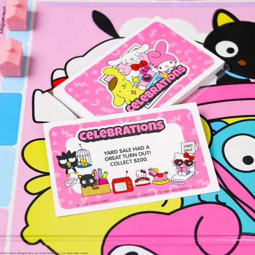 Vista 9 de Monopoly: Hello Kitty y sus amigos, Compra, vende, intercambia edificios de la serie animada, con My Melody, Badtz-Maru, Keroppi, Juego clásico