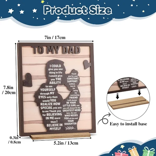 Vista 2 de Regalos para Papá de Hija, Los Mejores Regalos para Papá, Regalos del Día del Padre para Papá de Hija, Ideas de Regalos para Papá, Regalos