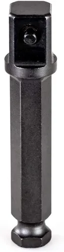 Vista 2 de Rauckman Utility Product Impact Adapter - Extensión cuadrada de 1/2 pulgada, tamaño hexagonal de 7/16 pulgadas, para tomas de impacto
