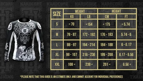 Vista 8 de Hardcore Training Norman Viking - Camiseta de compresión de manga larga para hombre, sin Gi, apretada, BJJ con capa base de agarre