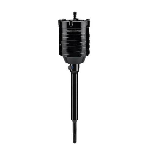 Vista 18 de Mollom Sierra perforadora para hormigón SDS Plus de 8.661 in, cortador de agujeros de alta resistencia con broca de posición central de 4.331 in