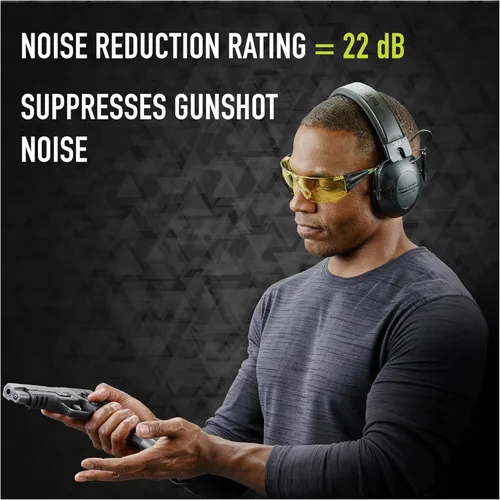 Vista 5 de Peltor Sport Tactical 100 - Protector auditivo electrónico, protección auditiva, NRR 22 dB, ideal para el rango, tiro y caza, TAC100-OTH