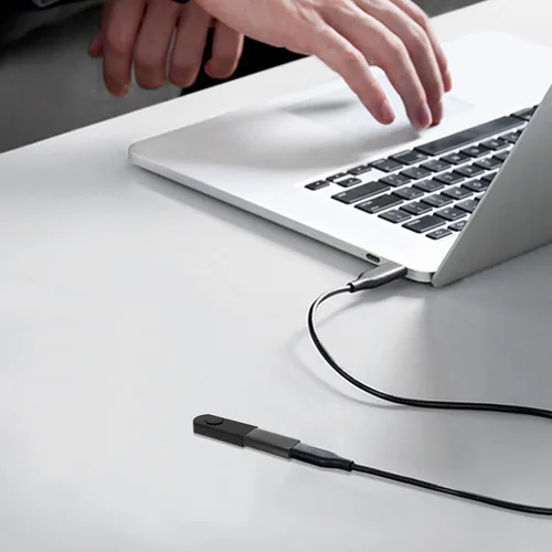 Vista 6 de VAKS Adaptador USB C (paquete de 4), adaptador USB C hembra a hembra, soporta carga rápida y extensión de transferencia de datos, compatible
