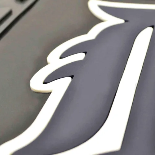 Vista 3 de FANMATS NFL Baltimore Ravens tapete de vinilo para auto, Juego de 2 alfombrillas para coche de vinilo, Negro