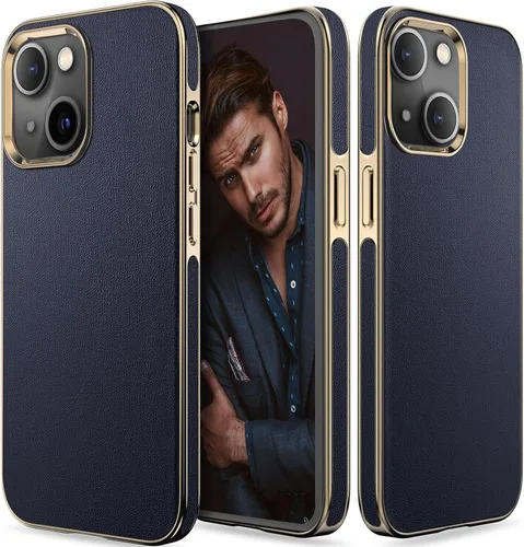 Vista 8 de LOHASIC Funda de piel diseñada para iPhone 13, funda clásica de lujo, suave, antiarañazos, a prueba de golpes, compatible con iPhone 13 de 6.1