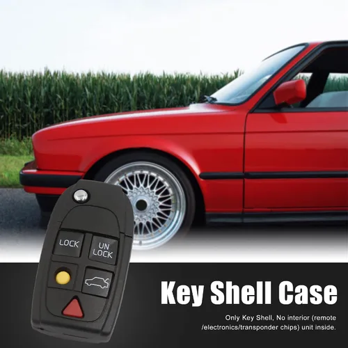Vista 2 de Uxcell Carcasa de imitación con 5 botones para llave remota apropiado para Volvo S60 S80 V70 XC70 XC90