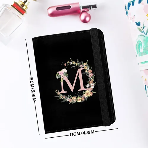 Vista 3 de Linda Funda para Pasaporte y Soporte Combo, Cubierta para Pasaporte con Bloqueo RFID, Compatible con Billetera para Hombres y Mujeres, Protector