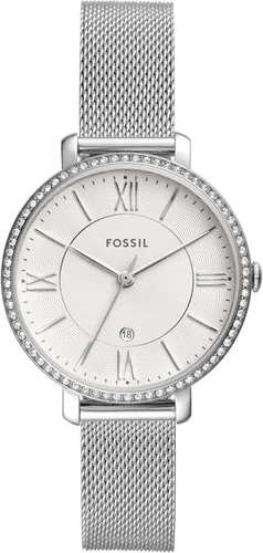 Vista 7 de Fossil Women's Jacqueline Leather Watch Cuero azul/oro rosa